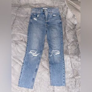 PacSun mom jeans. Ultra high rise. Blue wash.